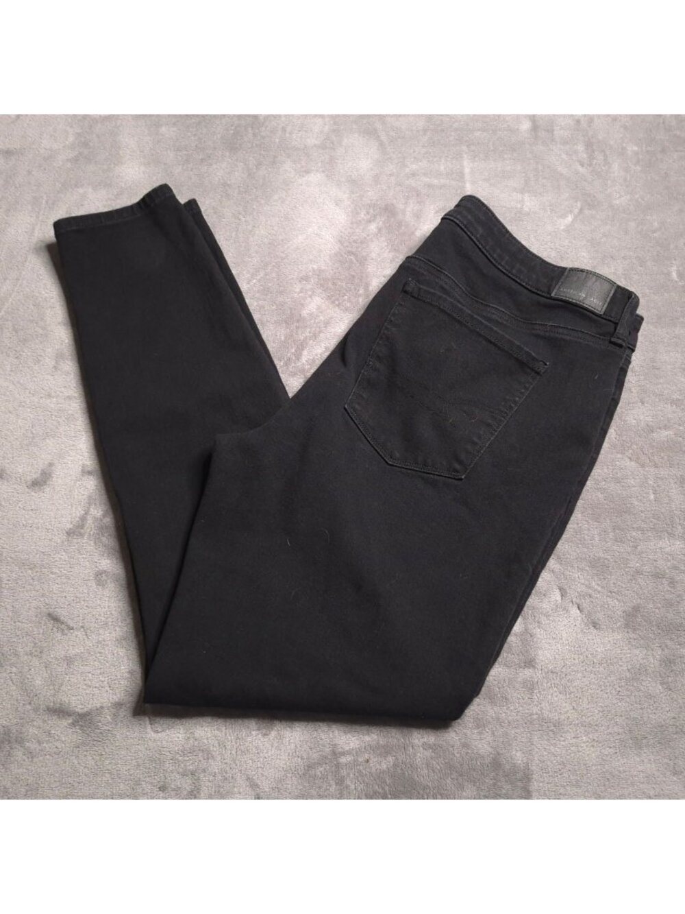 American Eagle Black High-Rise Jegging Jeans 16 Long Dream Stretch Skinny Fit